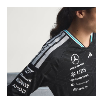 Mercedes AMG Petronas muška majica dugih rukava black official Teamline Replica F1 Team 2026