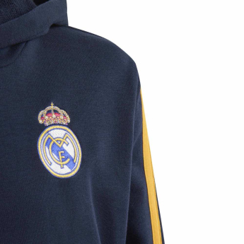 Real Madrid dječja majica s kapuljačom Hoody navy