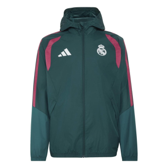 Real Madrid muška jakna s kapuljačom Tiro Allweather aurora