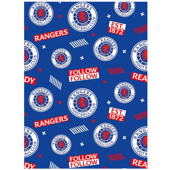 FC Rangers papir za pakiranje Text Gift Wrap