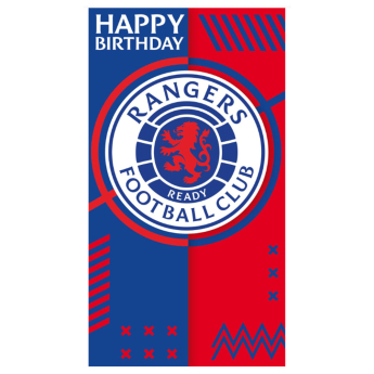 FC Rangers rođendanska čestitka Crest Birthday Card