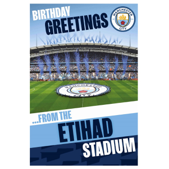 Manchester City rođendanska čestitka Pop-Up Birthday Card