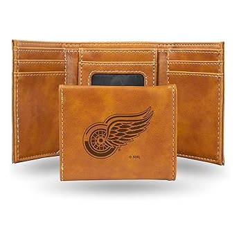 Detroit Red Wings kožni novčanik NHL Laser Engraved Trifold