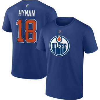 Edmonton Oilers muška majica NHL Authentic Stack Name & Number T-Shirt - Royal