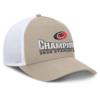 Carolina Hurricanes kapa za bejzbol NHL 2026 Stanley Cup Champions A-Frame Trucker Adjustable
