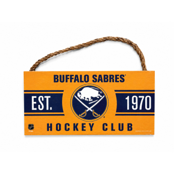 Buffalo Sabres zidni natpis NHL Wood Sign With Rope