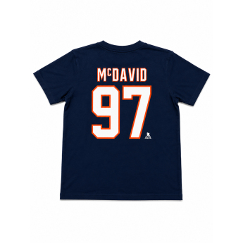 Edmonton Oilers muška majica NHL Iconic Name & Number Graphic
