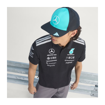 Mercedes AMG Petronas muška polo majica black official Teamline Replica F1 Team 2026