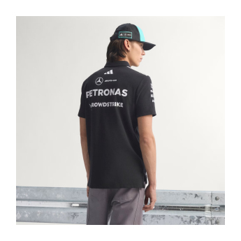 Mercedes AMG Petronas muška polo majica black official Teamline Replica F1 Team 2026
