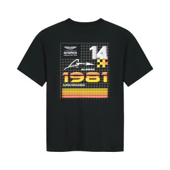 Aston Martin muška majica Fernando Alonso Barcelona black F1 Team 2026