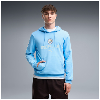 Manchester City muška majica s kapuljačom FtblCulture blue