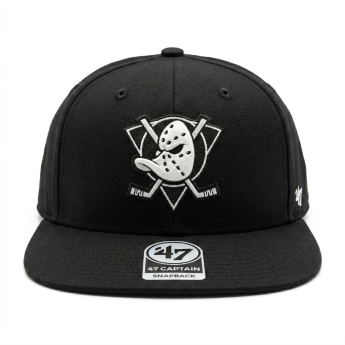 Anaheim Ducks kapa za bejzbol NHL No Shot ’47 CAPTAIN Black/White