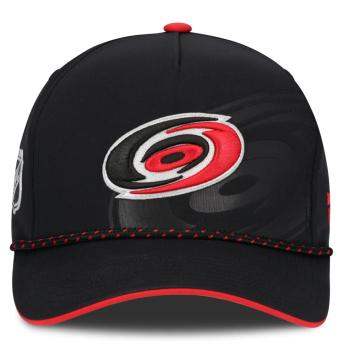 Carolina Hurricanes kapa za bejzbol NHL Fanatics Black On Stage Podium Draft A-Frame Adjustable