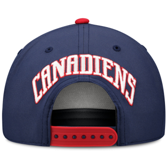 Montreal Canadiens kapa za bejzbol NHL Fanatics Navy On Stage Podium Draft A-Frame Adjustable