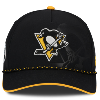 Pittsburgh Penguins kapa za bejzbol NHL Fanatics Black On Stage Podium Draft A-Frame Adjustable