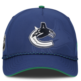 Vancouver Canucks kapa za bejzbol NHL Fanatics Blue On Stage Podium Draft A-Frame