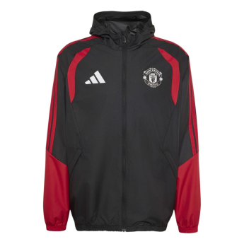 Manchester United muška jakna s kapuljačom allweather black