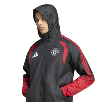 Manchester United muška jakna s kapuljačom allweather black