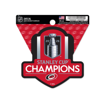 Carolina Hurricanes naljepnica NHL 2026 Stanley Cup Champions Multi Decal