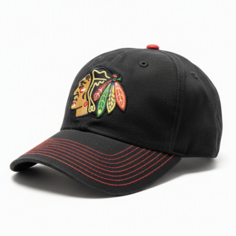 Chicago Blackhawks kapa za bejzbol NHL Value Stitched Black/Red