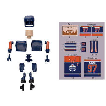 Edmonton Oilers figurica Connor McDavid #97 NHL Construct