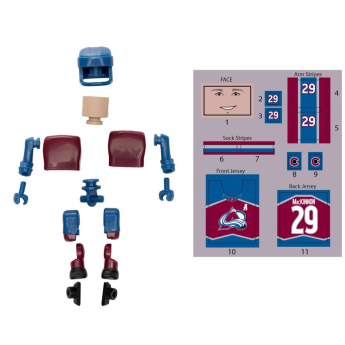 Colorado Avalanche figurica Nathan MacKinnon #29 NHL Construct