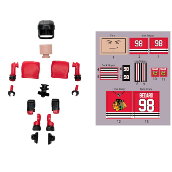 Chicago Blackhawks figurica Connor Bedard #98 NHL Construct