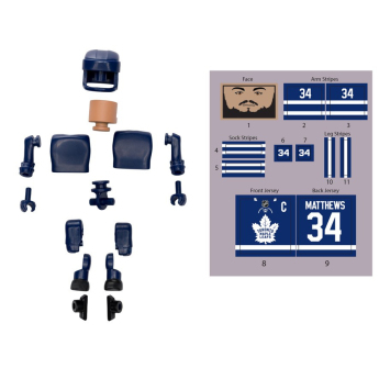 Toronto Maple Leafs figurica Auston Matthews #34 NHL Construct