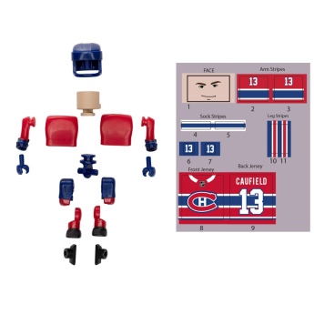 Montreal Canadiens figurica Cole Caufield #13 NHL Construct