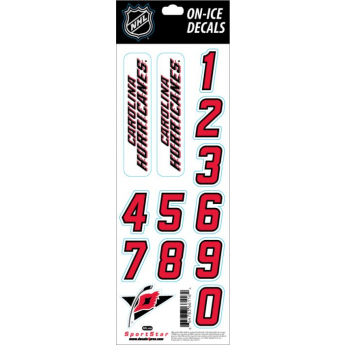 Carolina Hurricanes naljepnice za kacigu Decals white retro