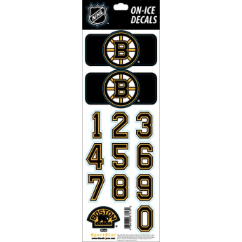 Boston Bruins naljepnice za kacigu Decals Black