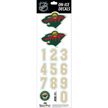Minnesota Wild naljepnice za kacigu Decals Cream