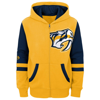 Nashville Predators dječja majica s kapuljačom faceoff colorblocked fleece full-zip