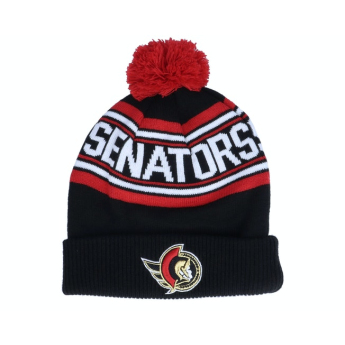 Ottawa Senators dječja zimska kapa wordmark cuffed pom