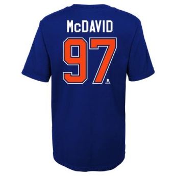 Edmonton Oilers dječja majica Connor McDavid Captains Name and Number navy