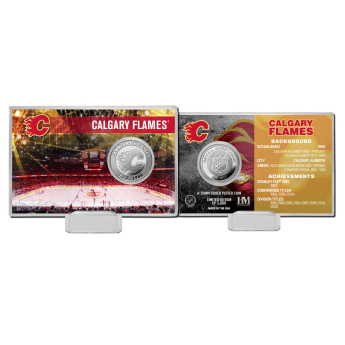 Calgary Flames kolekcionarski novčić History Silver Coin Card Limited Edition od 5000