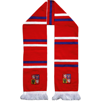 Hokejaške reprezentacije zimski šal Czech Republic logo printed - red