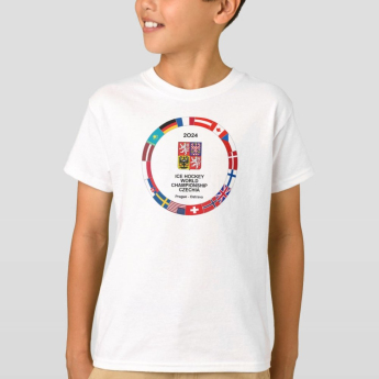 Hokejaške reprezentacije dječja majica Ice Hockey World Championship Czechia MS 2024 White