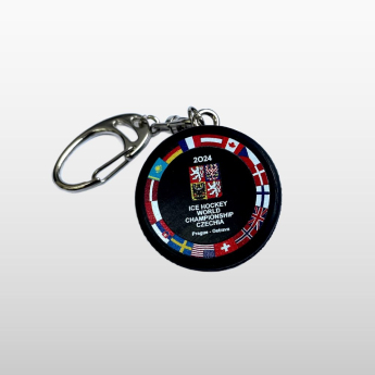 Hokejaške reprezentacije privjesak za ključeve minipuk Ice Hockey World Championship Czechia MS 2024