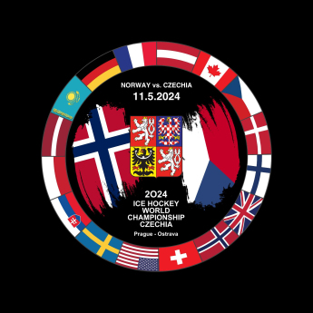 Hokejaške reprezentacije pak Ice Hockey World Championship Czechia MS 2024 Dueling 11.5.2024 Norway vs. Czechia
