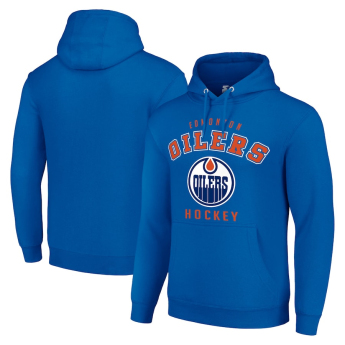Edmonton Oilers muška majica s kapuljačom Logo Pullover Royal