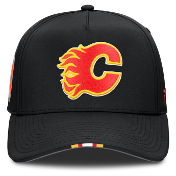 Calgary Flames kapa za bejzbol 2025 Draft Authentic Pro Structured Adjustable