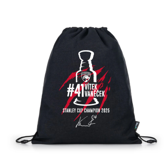 Florida Panthers vrećica za tjelesni Vítek Vaněček #92 Stanley Cup Champion 2025 black