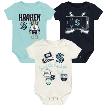 Seattle Kraken dječji bodi Littlest Player 3Pk Creeper Se