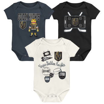 Vegas Golden Knights dječji bodi Littlest Player 3Pk Creeper Se
