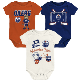 Edmonton Oilers dječji bodi Littlest Player 3Pk Creeper Se