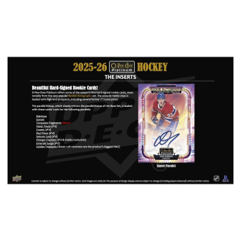 NHL boxovi NHL hokejske karte 2025-26 Upper Deck O-Pee-Chee Platinum Hobby Box