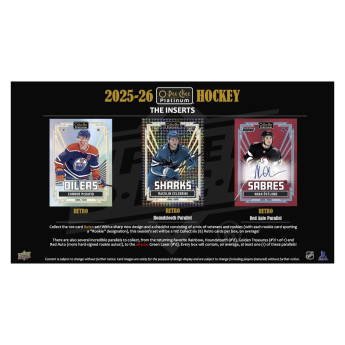 NHL boxovi NHL hokejske karte 2025-26 Upper Deck O-Pee-Chee Platinum Hobby Box