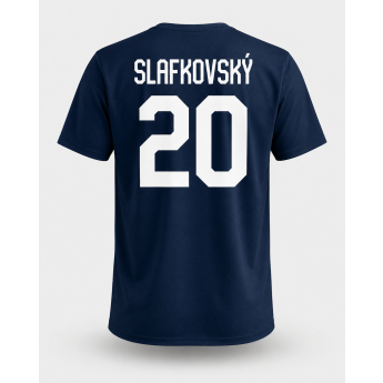 Hokejaške reprezentacije muška majica Slovakia National Emblem Navy