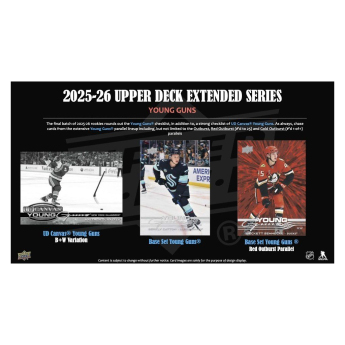 NHL boxovi NHL hokejske karte 2025-26 Upper Deck Extended Series Hobby box